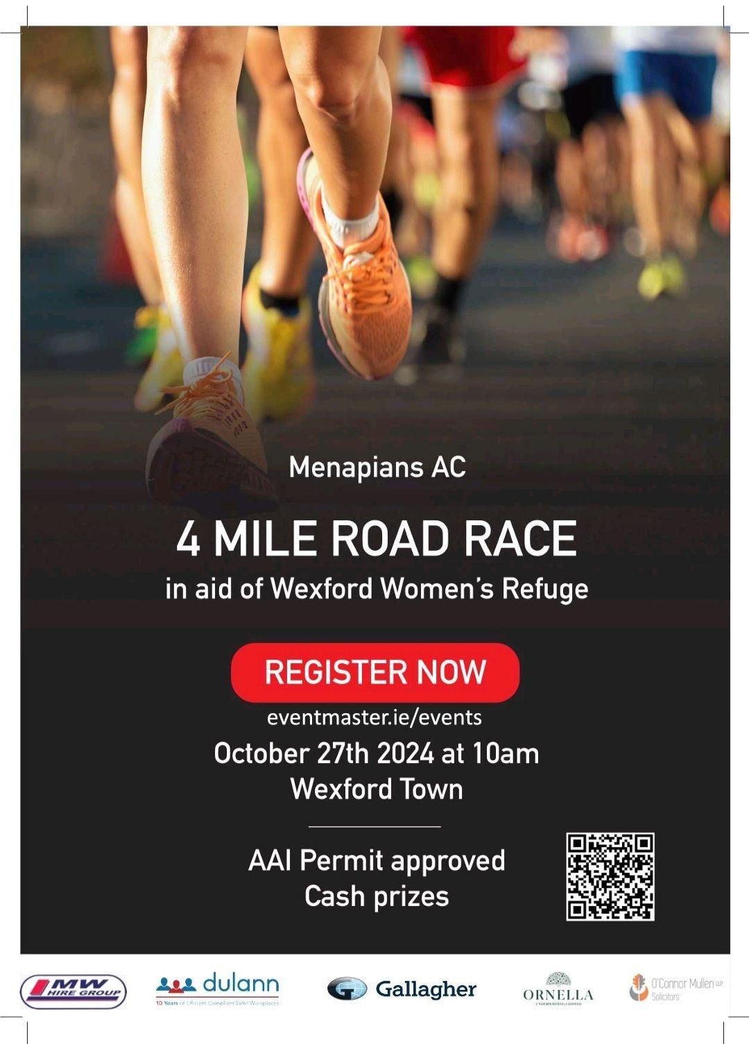 Menapians Athletics Club Hosts Annual Road Race in Wexford Town