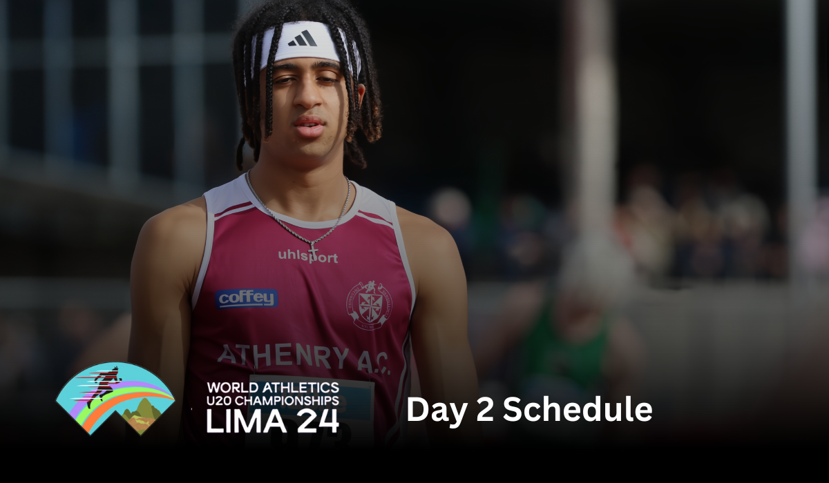 Day 2 in Lima: Irish Athletes’ Schedule at the World Athletics U20 Championship