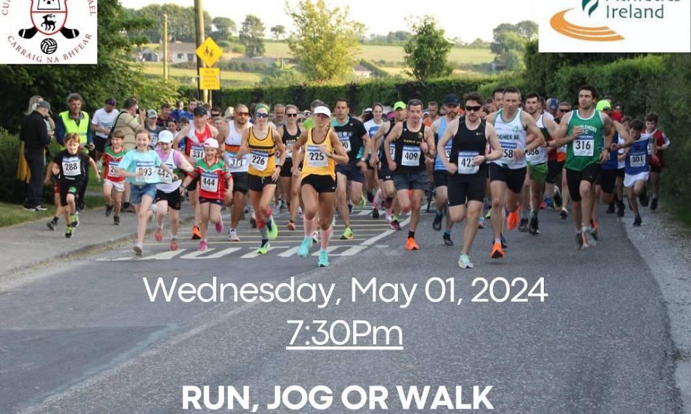 Carraig na bhFear GAA 5k Road Race Returns: A Night of Fun for All