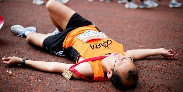 What happens your body during a marathon